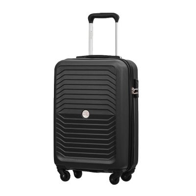  Βαλίτσα Καμπίνας Ύψους 55 cm Χρώματος Μαύρο Santorini Puccini ABS08-1C-1 
