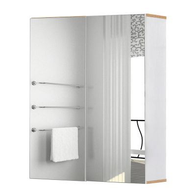  Καθρέπτης Μπάνιου με Ντουλάπι 60 x 20.5 x 75 cm Kleankin 834-308 