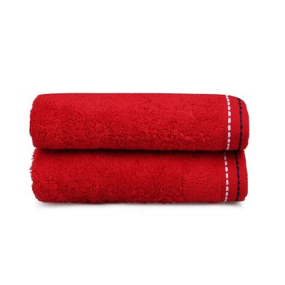  Σετ με 2 Πετσέτες Προσώπου 50 x 90 cm Χρώματος Κόκκινο Beverly Hills Polo Club 355BHP2228 