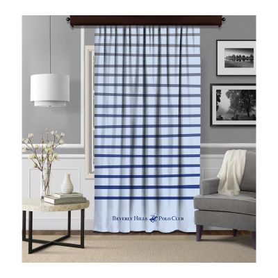  Κουρτίνα με Τρουκς 140 x 260 cm Χρώματος Λευκό Beverly Hills Polo Club 176BHP8811 