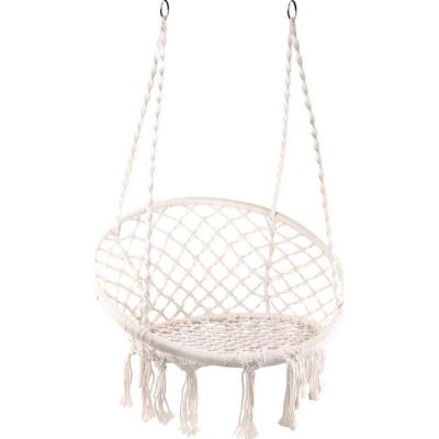 Κρεμαστή Κούνια Εκρού Μ80xΠ60xΥ60cm