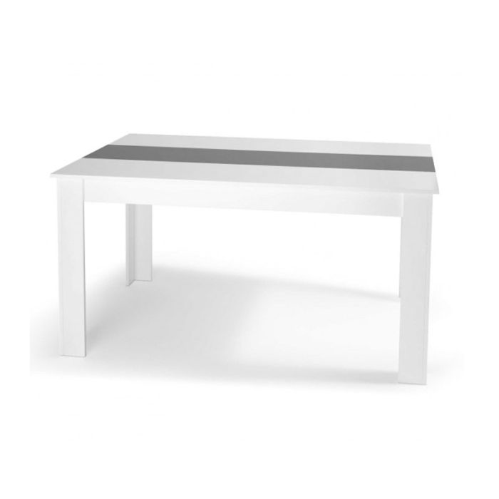 Ξύλινο Τραπέζι 140 x 90 x 75 cm Χρώματος Λευκό Gloria Idomya 30080247