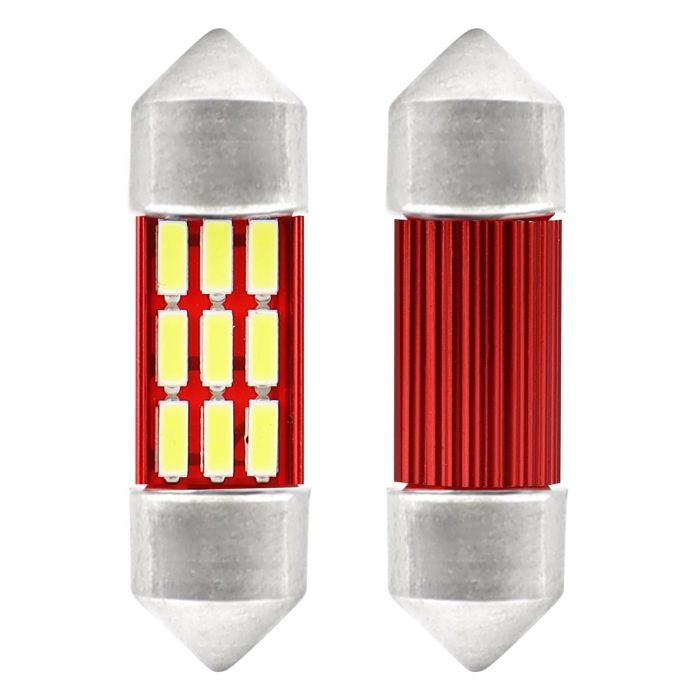  ΛΑΜΠΑΚΙΑ ΠΛΑΦΟΝΙΕΡΑΣ 31mm 12V 5.600K 12xSMD 4014 LED CAN-BUS  AMIO - 2 ΤΕΜ. 