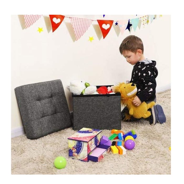  Σκαμπό με Αποθηκευτικό Χώρο 38 x 38 x 38 cm Songmics LSF27Z 