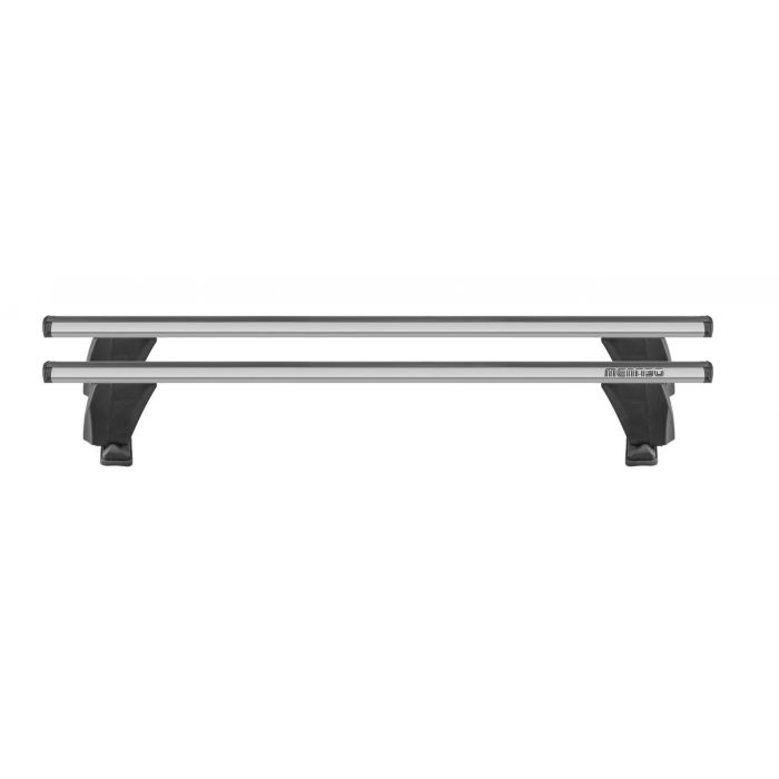  ΣΕΤ ROOF RACK ΜΠΑΡΕΣ ΟΡΟΦΗΣ ΑΛΟΥΜΙΝΙΟΥ DELTA M SILVER 123 cm ΣΕ AΣΗΜΙ ΧΡΩΜΑ ΜΕ ΚΑΠΑΚΙΑ ΑΚΡΩΝ TYPE G/FP ΓΙΑ ΑΠΛΗ ΟΡΟΦΗ MENABO - 2 ΤΕΜ. 