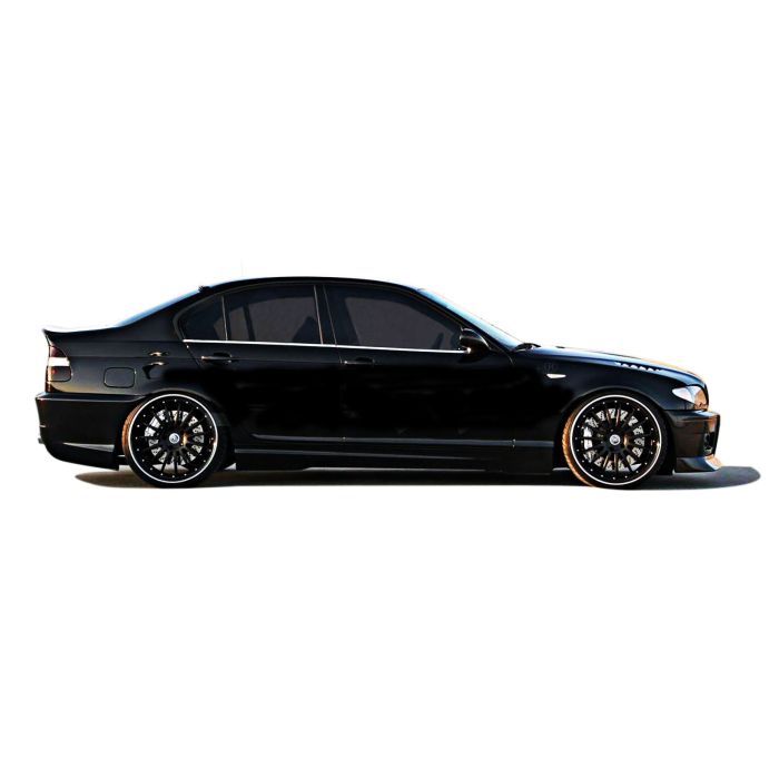  BMW ΣΕΙΡΑ 3 E46 SEDAN 1998&gt;2005 - TRIM ΠΑΡΑΘΥΡΩΝ (ΑΝΟΞΕΙΔΩΤΟ ΑΤΣΑΛΙ / ΧΡΩΜΙΟ)  S-DIZAYN - 4 TEM. 
