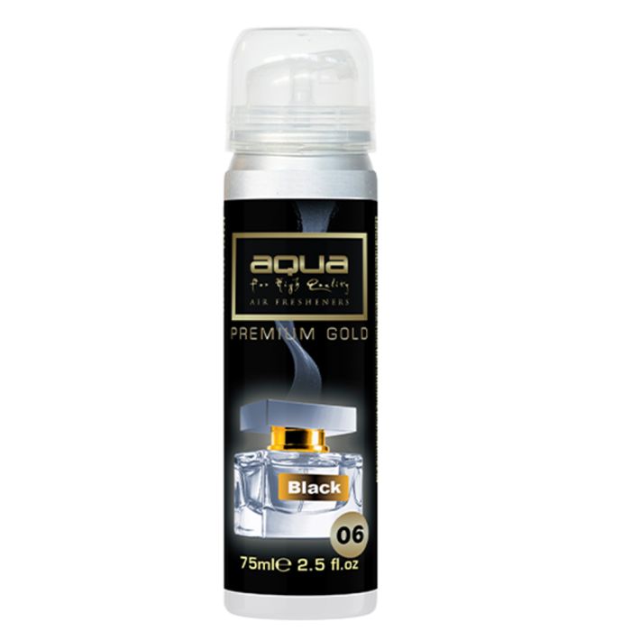  ΑΡΩΜΑΤΙΚΟ ΑΥΤΟΚΙΝΗΤΟΥ ΣΕ ΣΠΡΕΙ (SPRAY) ΜΕ ΑΡΩΜΑ BLACK PREMIUM GOLD SERIES 75ml AQUA - 1 TEM. 