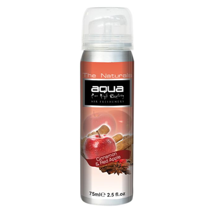  ΑΡΩΜΑΤΙΚΟ ΑΥΤΟΚΙΝΗΤΟΥ ΣΕ ΣΠΡΕΙ (SPRAY) ΜΕ ΑΡΩΜΑ ΜΗΛΟ &amp; ΚΑΝΕΛΑ (APPLE &amp; CINNAMON) FRUITS SERIES 75ml AQUA - 1 TEM. 
