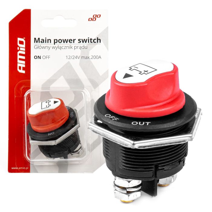  ΔΙΑΚΟΠΤΗΣ POWER-OFF ΜΠΑΤΑΡΙΑΣ 12&gt;32V max200A preak1000A 3 ΛΕΙΤΟΥΡΓΙΩΝ ΑΜΙΟ - 1 ΤΕΜ. 