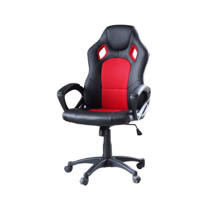  Καρέκλα Gaming Χρώματος Μαύρο - Κόκκινο Hoppline HOP1000870-3 