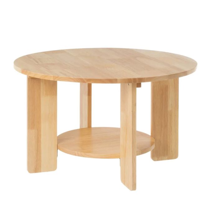  Ξύλινο Στρογγυλό Τραπέζι Σαλονιού 58 x 58 x 35 cm Shally Dogan 02839899 
