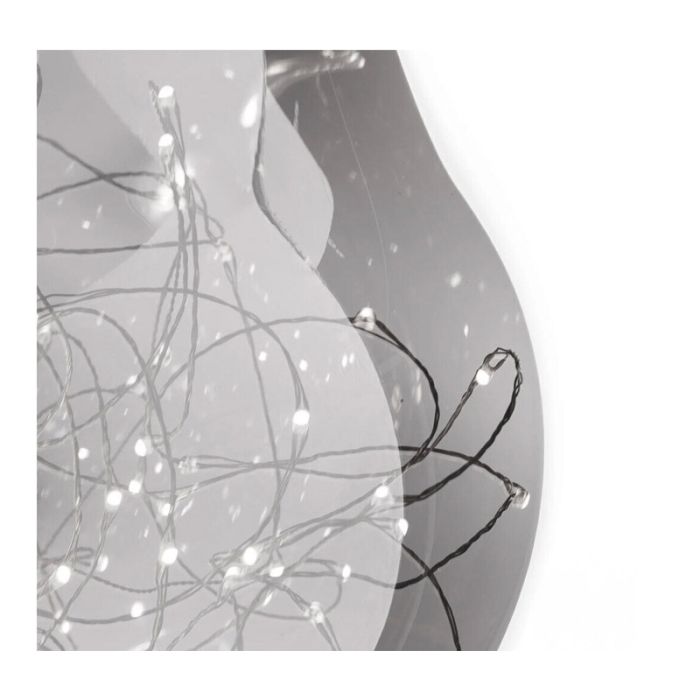  Κρεμαστό Μεταλλικό Φωτιστικό Οροφής LED Crystal 30 cm 8 W Bakaji 02833520 