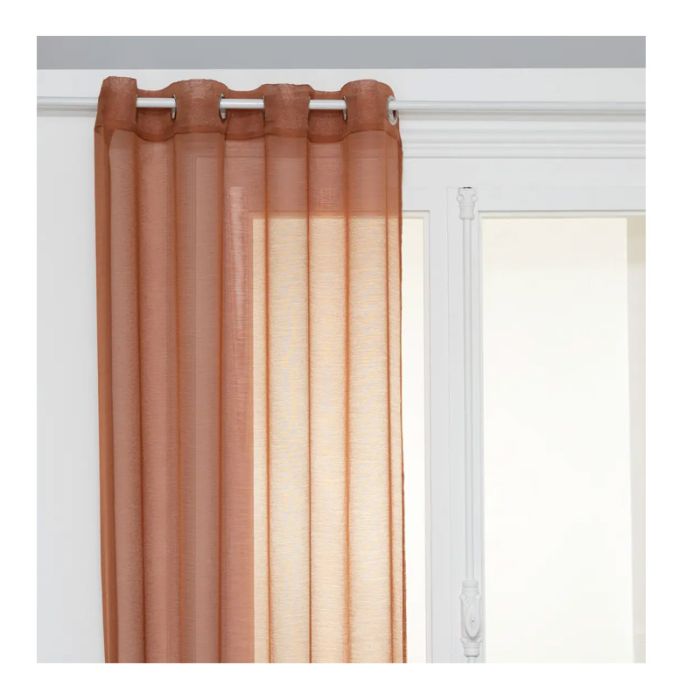  Κουρτίνα με Τρουκς 135 x 240 cm Terracotta Moly Atmosphera 146280G 
