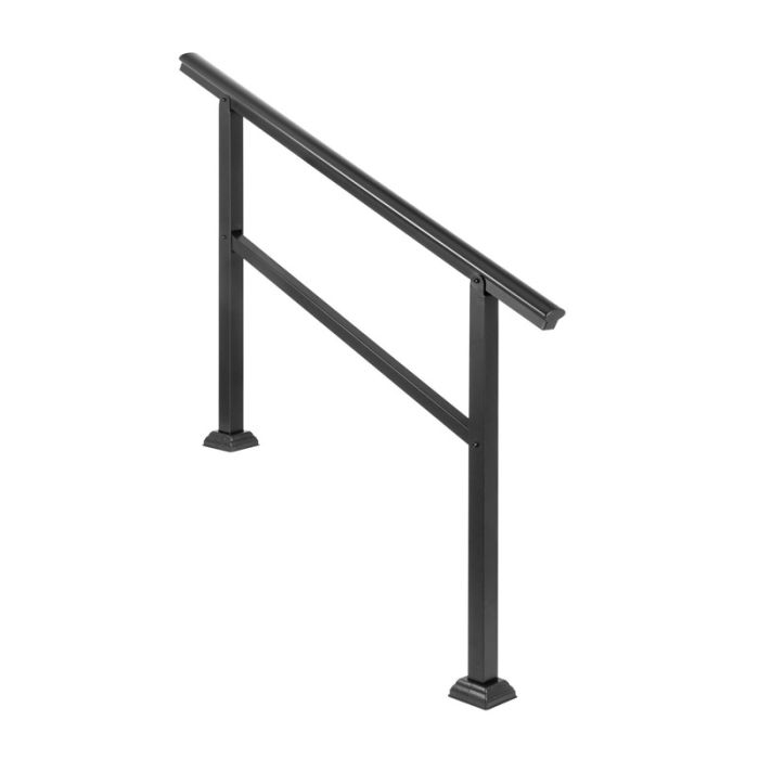  Κάγκελα Σκάλας από Αλουμίνιο Εξωτερικού Χώρου για 3-4 Σκαλοπάτια 121.9 x 90.2 cm VEVOR LZLTFSDHGLZHSKD01V0 