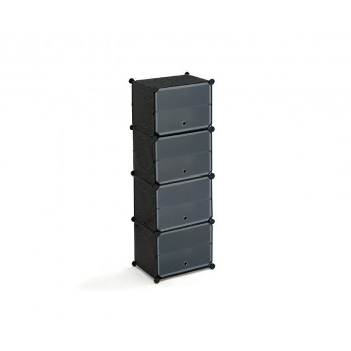  Πλαστική Παπουτσοθήκη με 4 Ράφια 43 x 32 x 122 cm Idomya 30012305 
