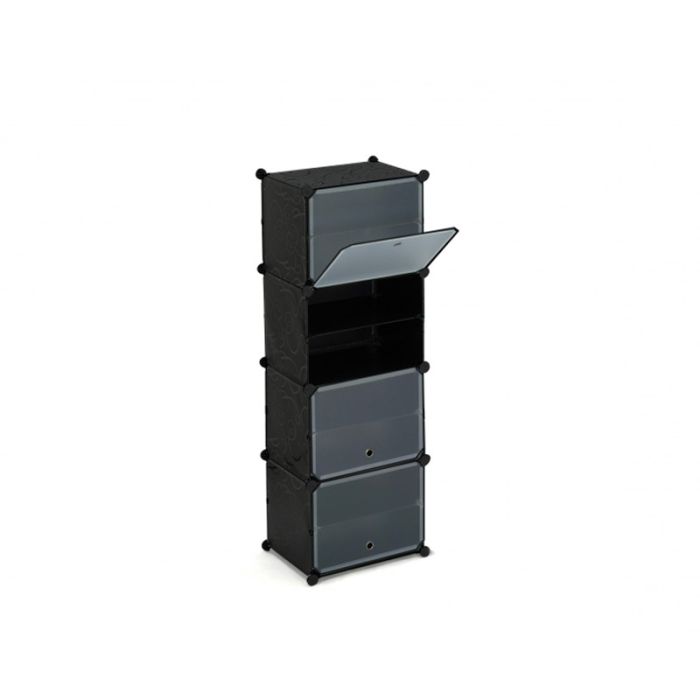  Πλαστική Παπουτσοθήκη με 4 Ράφια 43 x 32 x 122 cm Idomya 30012305 