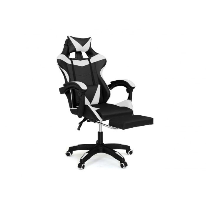  Καρέκλα Gaming με Υποπόδιο 63 x 62 x 114-124 cm Χρώματος Μαύρο Idomya 30078802 