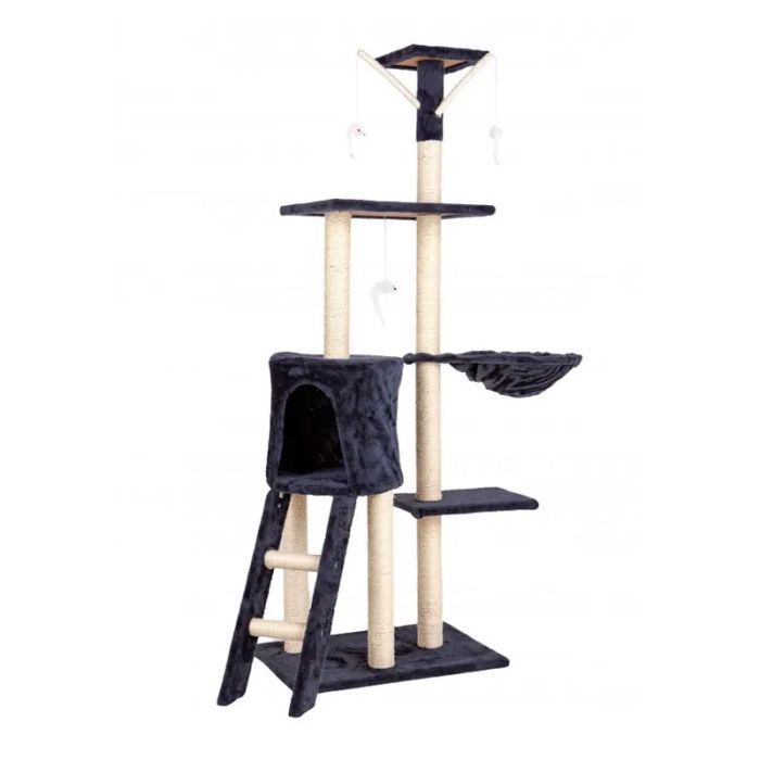  Δέντρο Γάτας - Ονυχοδρόμιο 39.5 x 54.5 x 138.5 cm ModernHome DRAPAK01-Grey 