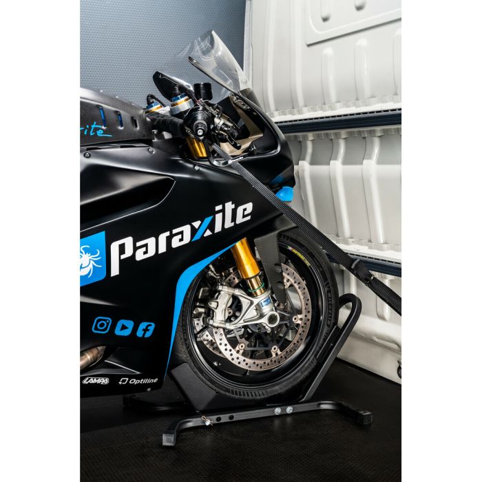  ΣΤΑΝΤ MOTO ΕΜΠΡΟΣ ΤΡΟΧΟΥ STAND LOCK ΓΙΑ ΕΛΑΣΤΙΚΑ 15-21 ΙΝΤΣΩΝ max180mm ΣΕ ΜΑΥΡΟ ΧΡΩΜΑ LAMPA - 1 ΤΕΜ. 