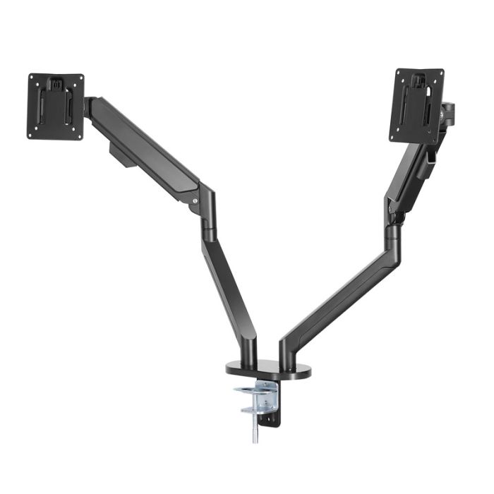  Επιτραπέζια Βάση Γραφείου για 2 Οθόνες 13-35&quot; 24 Kg Διπλού Βραχίονα με Ρυθμιζόμενο Ύψος VEVOR XSQBJSMBQDHBD7TTSV0 