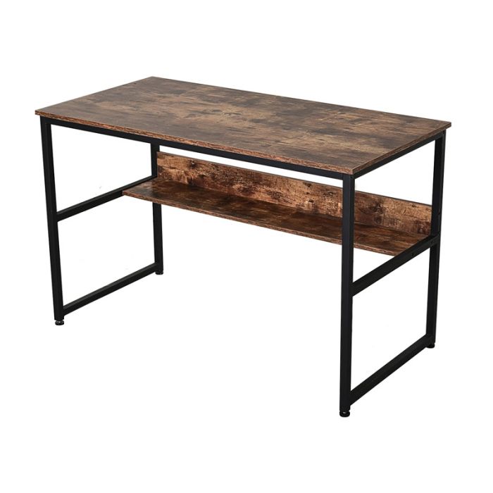  Μεταλλικό Γραφείο με 1 Ράφι 120 x 60 x 77 cm HOMCOM 836-159 