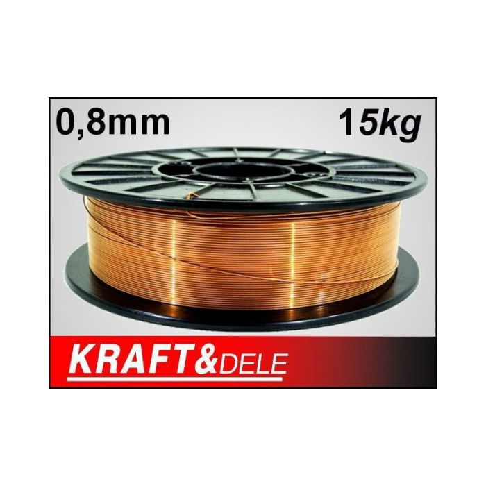  Χάλκινο Σύρμα Ηλεκτροσυγκόλλησης 0.8 mm 15 Kg Kraft&amp;Dele KD-1150 