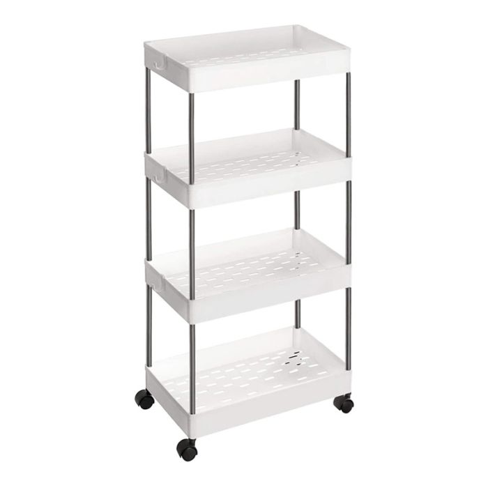  Μεταλλικό Τρόλεϊ Κουζίνας με 4 Ράφια 40 x 22 x 86 cm Songmics KSC10WT 