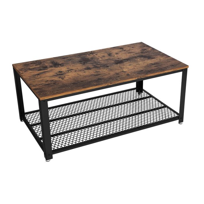  Μεταλλικό Τραπέζι Σαλονιού 106.2 x 60.2 x 45 cm Χρώματος Μαύρο VASAGLE LCT61X 