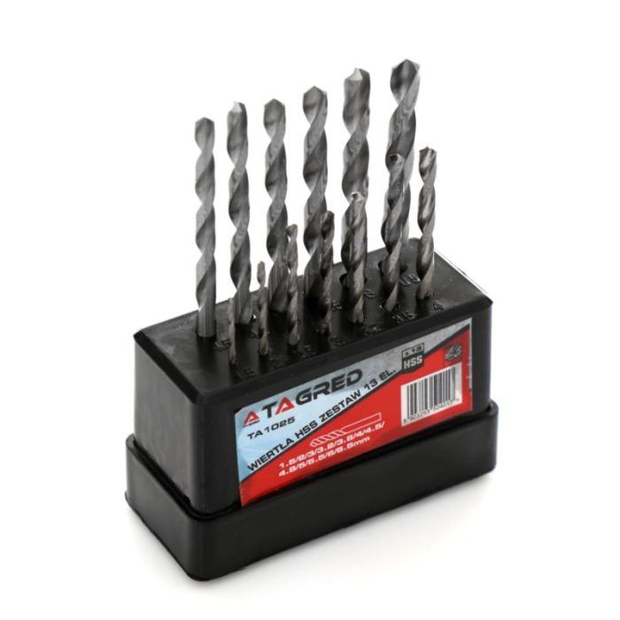  Σετ Τρυπάνια Μετάλλου HSS 1.5 - 6.5 mm 13 τμχ TAGRED TA1025 