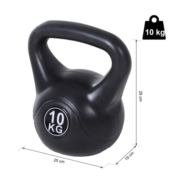  Kettlebell 10 Kg HOMCOM A91-076V01 