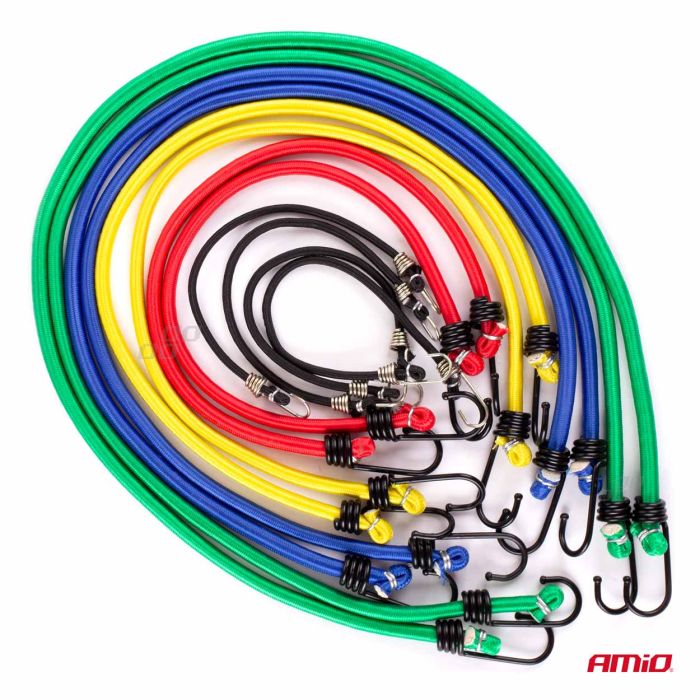  ΧΤΑΠΟΔΙΑ ΕΛΑΣΤΙΚΑ (4mmΧ25cm 4ΤΕΜ)(8mmX45cm 2ΤΕΜ)(8mmΧ60cm 2ΤΕΜ)(8mmX75cm 2ΤΕΜ)(8mmX90cm 2ΤΕΜ) AMIO - 12 ΤΕΜ. 