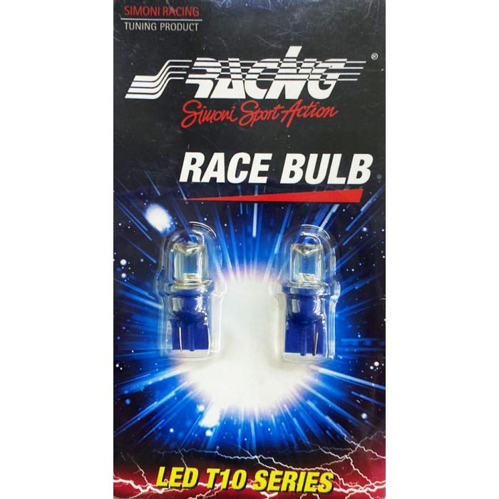  T10 ΛΑΜΠΑΚΙ SPOT ΜΕ 1LED ΜΠΛΕ SIMONI RACING  - 1 TEM. 