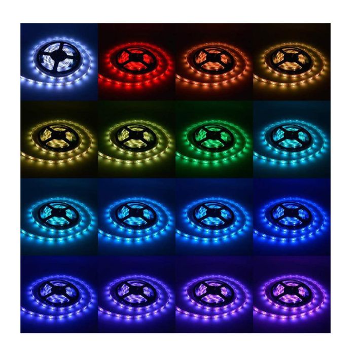  Αυτοκόλλητη Ταινία LED 5 m RGB 2835 με Τηλεχειριστήριο 12V SPM 5908222221447-2835 