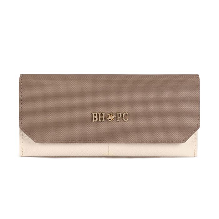  Γυναικείο Πορτοφόλι Χρώματος Taupe Beverly Hills Polo Club 1501 668BHP0502 