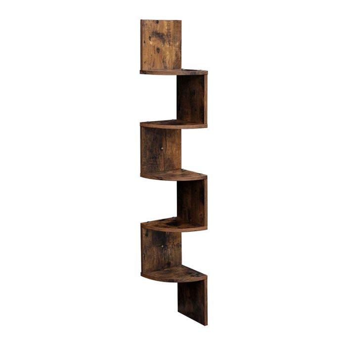  Γωνιακή Ξύλινη Ραφιέρα με 5 Ράφια 20 x 20 x 127.5 cm VASAGLE LBC20BX 