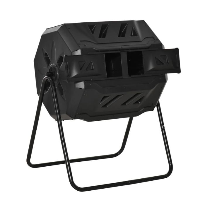  Κάδος Ταχείας Κομποστοποίησης 160 Lt 71 x 64 x 92 cm Outsunny 845-490 