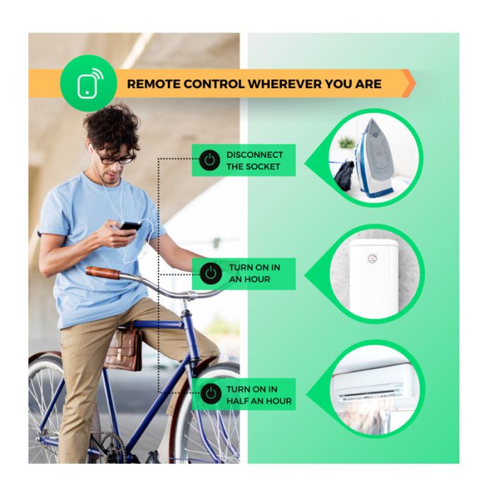  Μονή Εξωτερική Smart Πρίζα Ρεύματος WiFi A1 NOUS 5907772033210 