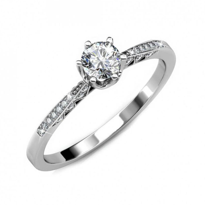  Δαχτυλίδι από Ορείχαλκο με Κρύσταλλα Swarovski® Elements Destiny MYC DR0177_S_58 