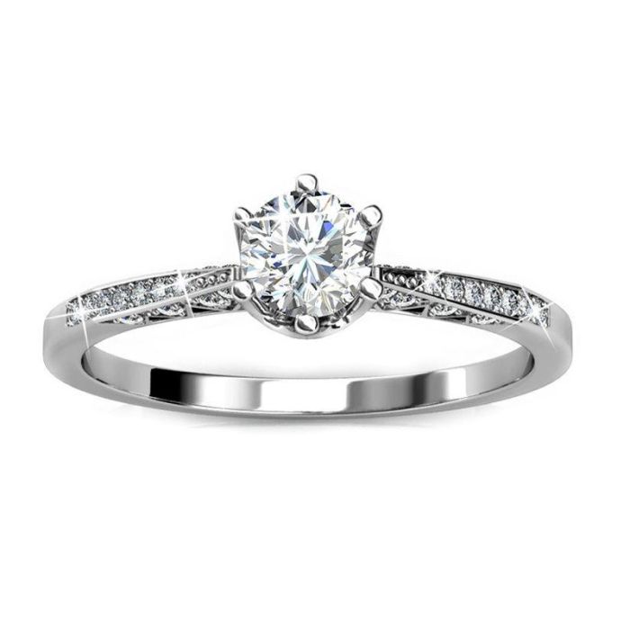 Δαχτυλίδι από Ορείχαλκο με Κρύσταλλα Swarovski® Elements Destiny MYC DR0177_S_58 