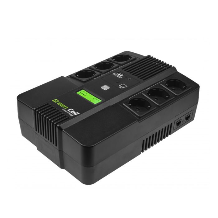  UPS με 6 Schuko Πρίζες 800 VA 480 W AiO Green Cell UPS07 