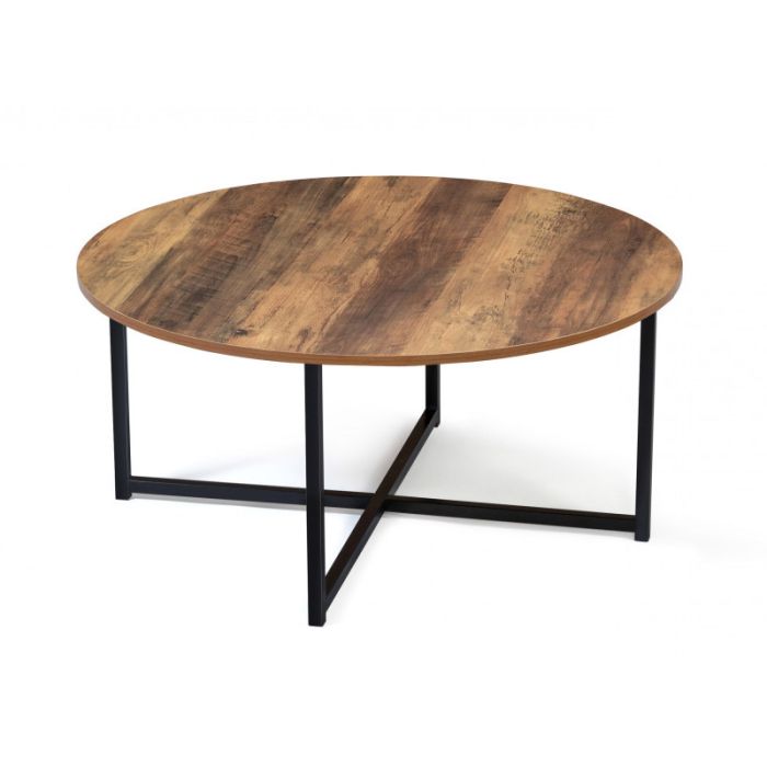  Μεταλλικό Στρογγυλό Τραπέζι Σαλονιού 80 x 40 cm Elize Idomya 30088518 