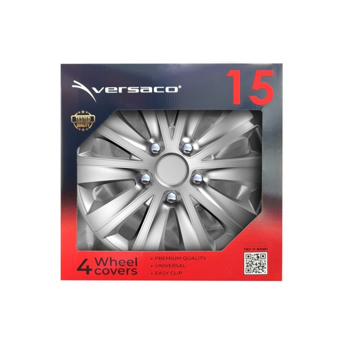  ΤΑΣΙ 15&quot; RAPIDE SILVER BLACK - ΣΕΤ 4ΤΕΜ ΣΕ ΚΟΥΤΙ 