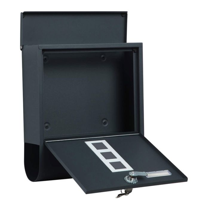  Γραμματοκιβώτιο από Ατσάλι 30.5 x 9.5 x 33.3 cm Χρώματος Ανθρακί Songmics GMB20AG 