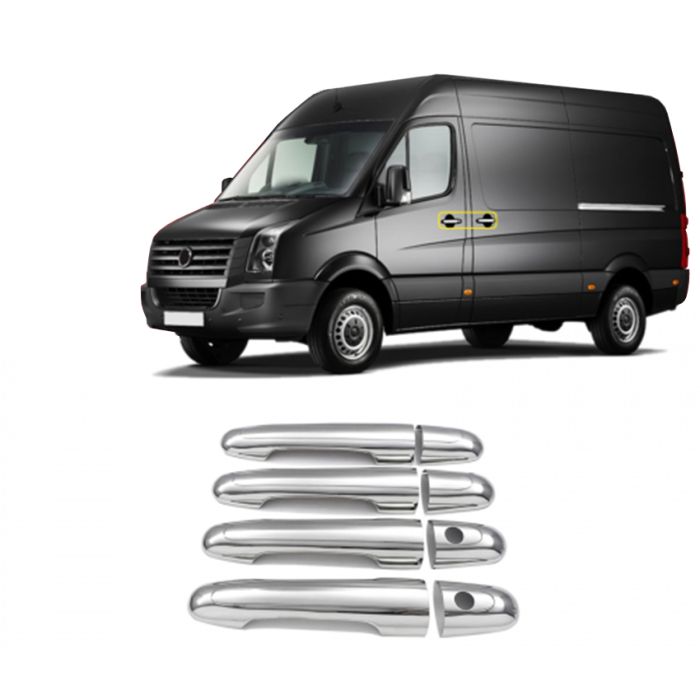  VW CRAFTER 2006+ ΧΕΡΟΥΛΙΑ ΠΟΡΤΑΣ ΧΡΩΜΙΟ ΜΕΤΑΛΛΙΚΑ 4ΤΕΜ. 