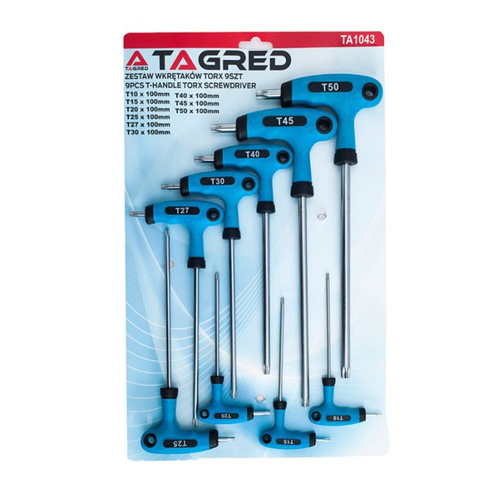  Σετ Εξάγωνα Torx Ταφ 9 τμχ TAGRED TA1043 