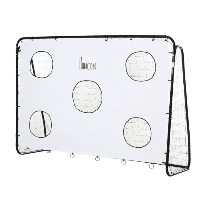  Εστία Ποδοσφαίρου με Στόχους 240 x 88 x 171.5 cm HOMCOM A62-023WT 