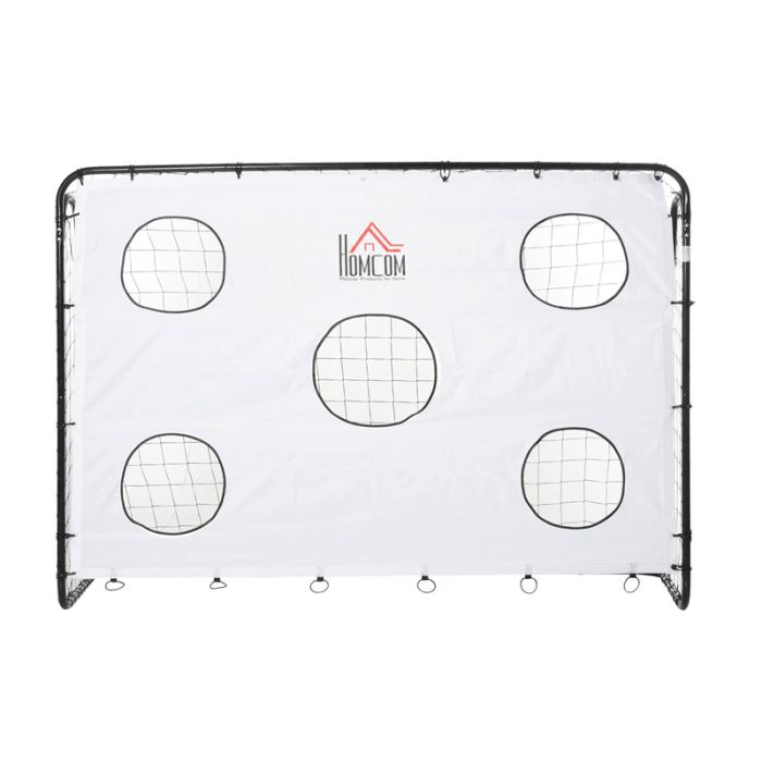  Εστία Ποδοσφαίρου με Στόχους 240 x 88 x 171.5 cm HOMCOM A62-023WT 