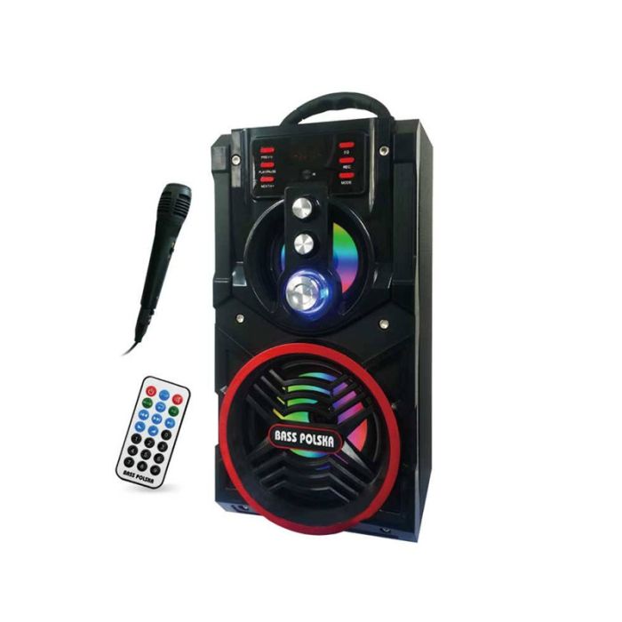  Φορητό Ηχείο Bluetooth με Ραδιόφωνο FM και Καραόκε Bass Polska BP-5941 