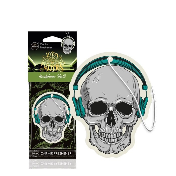  ΑΡΩΜΑΤΙΚΟ ΚΡΕΜΑΣΤΟ AROMA CAR MUERTOS HEADPHONES SKULL ΑMiO - 1 TEM. 