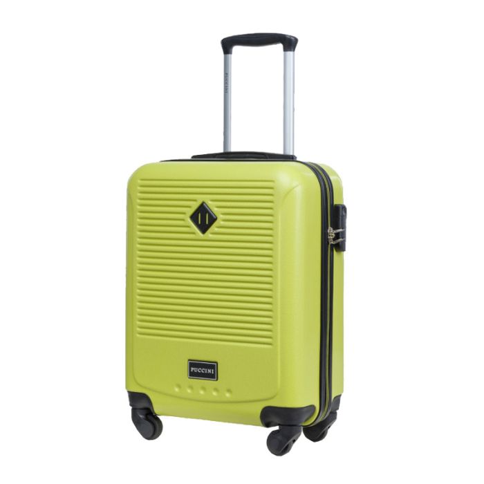  Βαλίτσα Καμπίνας Ύψους 53 cm Χρώματος Πράσινο Corfu Puccini ABS016C-5 